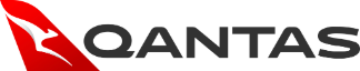 a black background with the word qantas on it